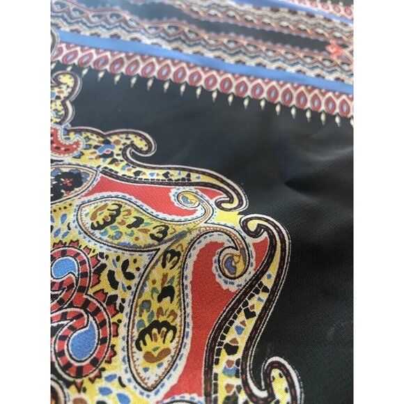 Sans Souci Tank Top Size XS Semi-sheer geometric print‎ Festival Colorful - Picture 6 of 8